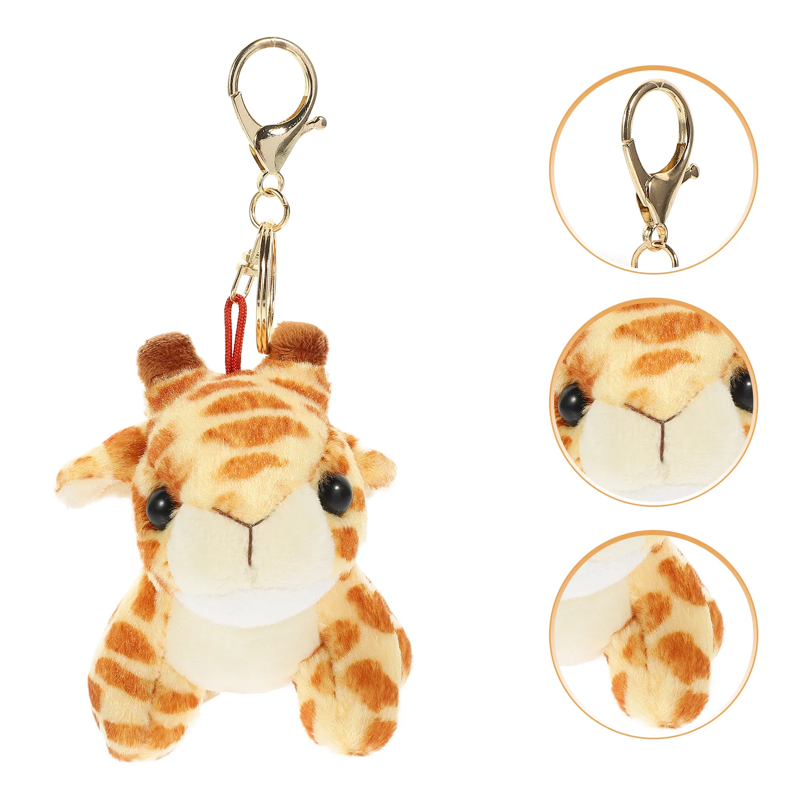 

Plush Keychain Memorable Gift Animal Decor Toys Ring Handbag Charm Zinc Alloy Car