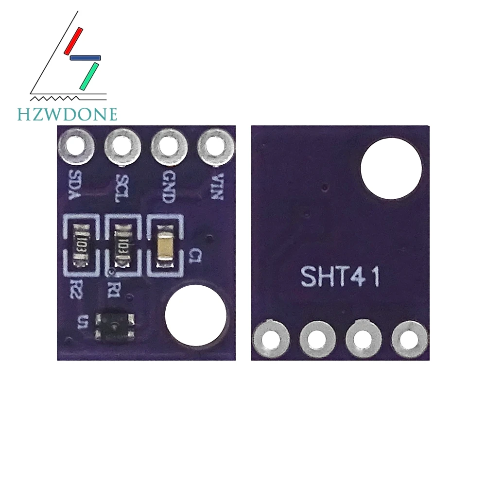 Módulo Sensor Digital de Temperatura e Umidade HZWDONE SHT41 Comunicação I2C Alta Precisão GY-SHT41