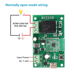 Modulo relè intelligente eWelink DC 7-32V 5V 1 canale Jog Inching WIFI autobloccante Wireless Smart Home Switch APP telecomando