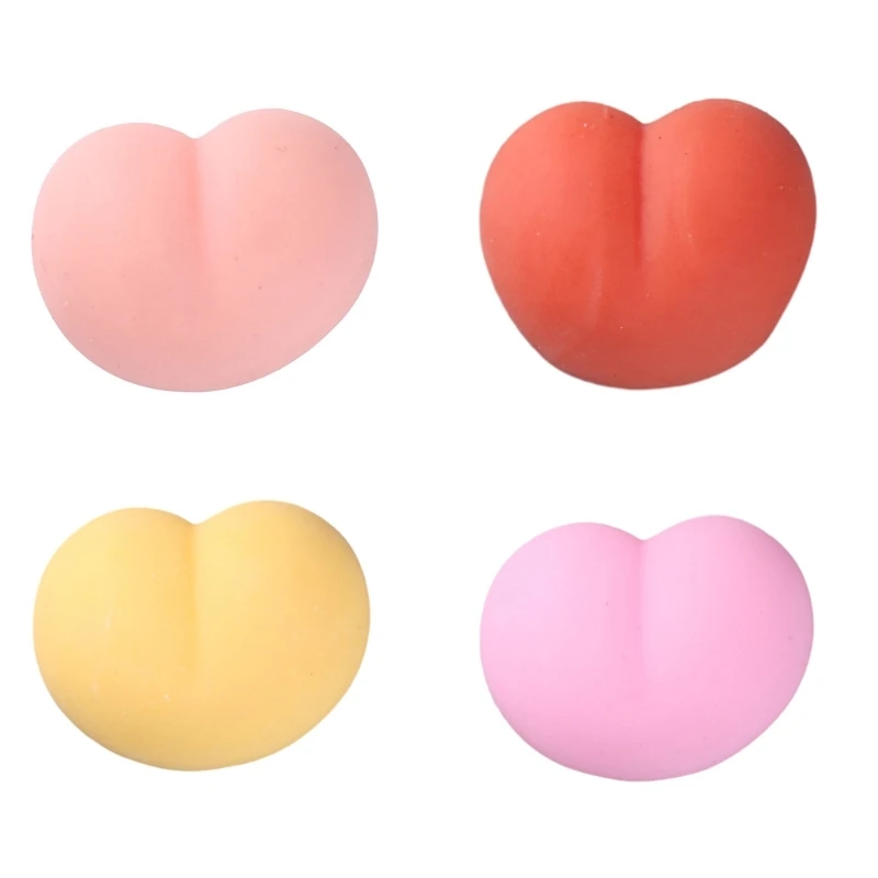 Stretchy Peach Butt Soft Squeezable Toy TPR Fruits Toy Kids Stress Relief Toy Dropship