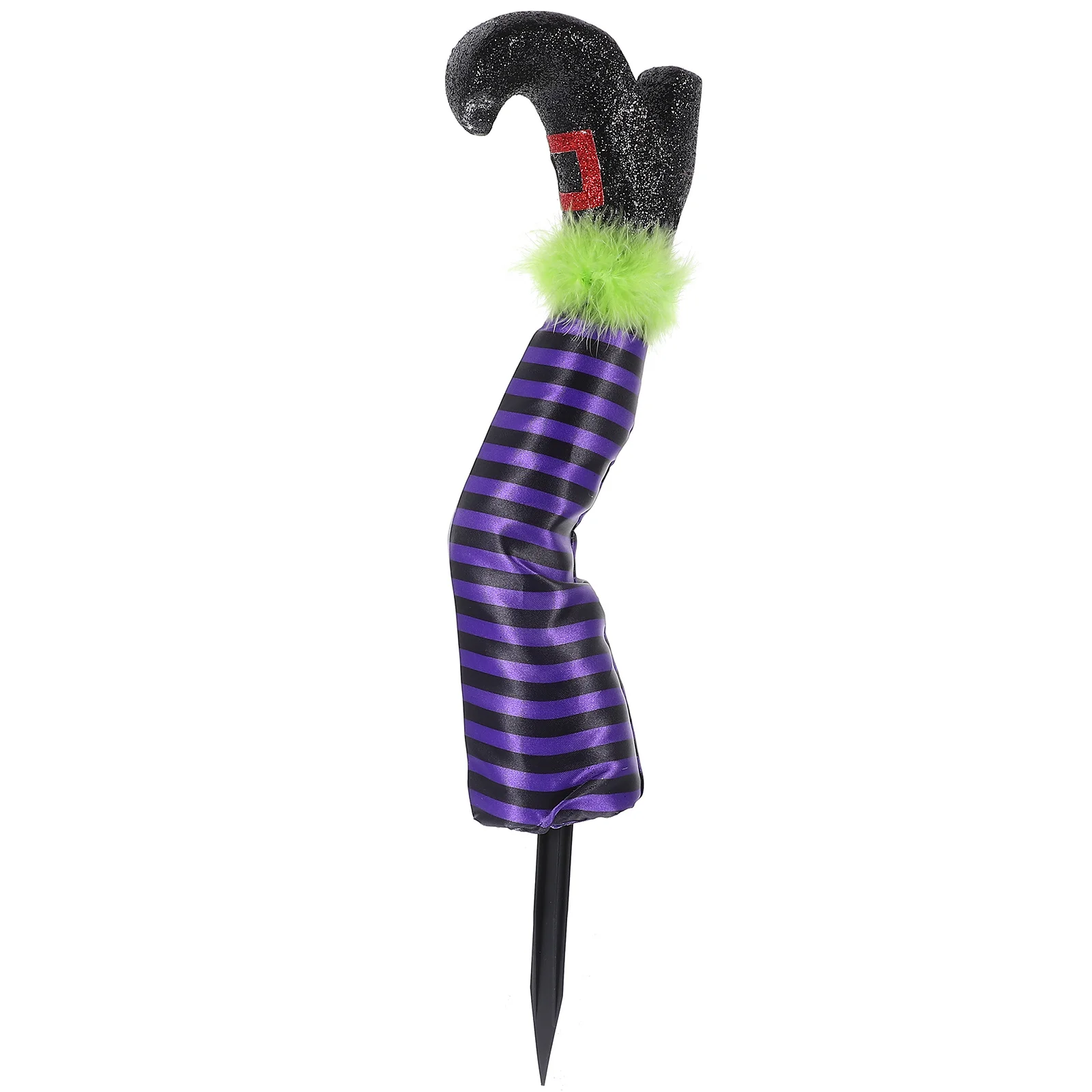 

Halloween Witch Leg Stake Foam Cloth Outdoor Yard Sign Festival Lawn Decor Garden Decoration Halloween Party Yard Sign