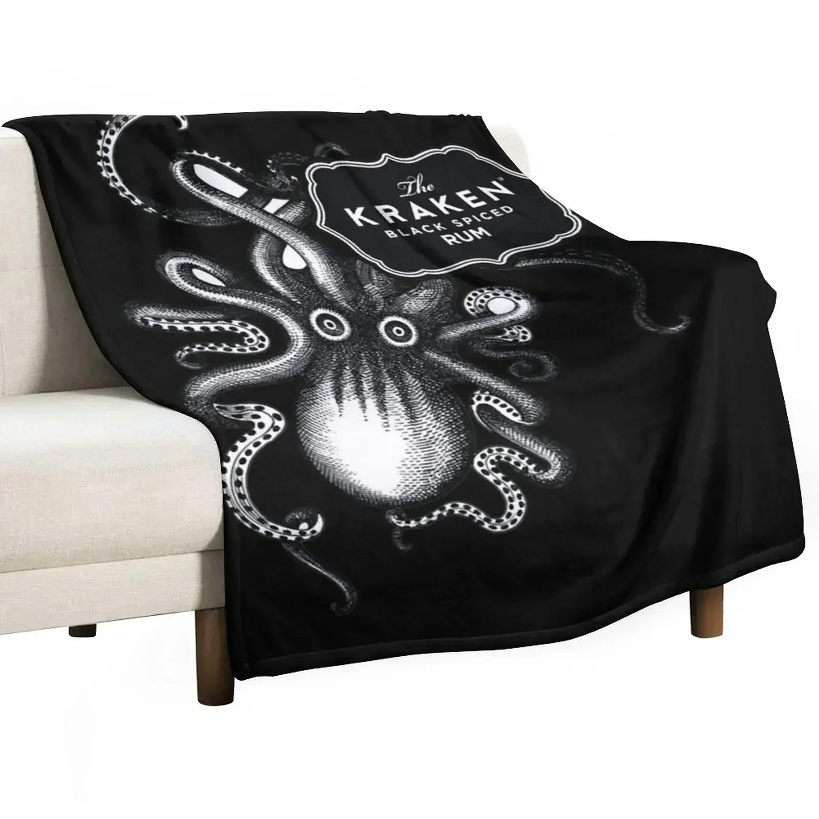 

Kraken Rum Throw Blanket bed plaid blankets ands Heavy Thin Blankets