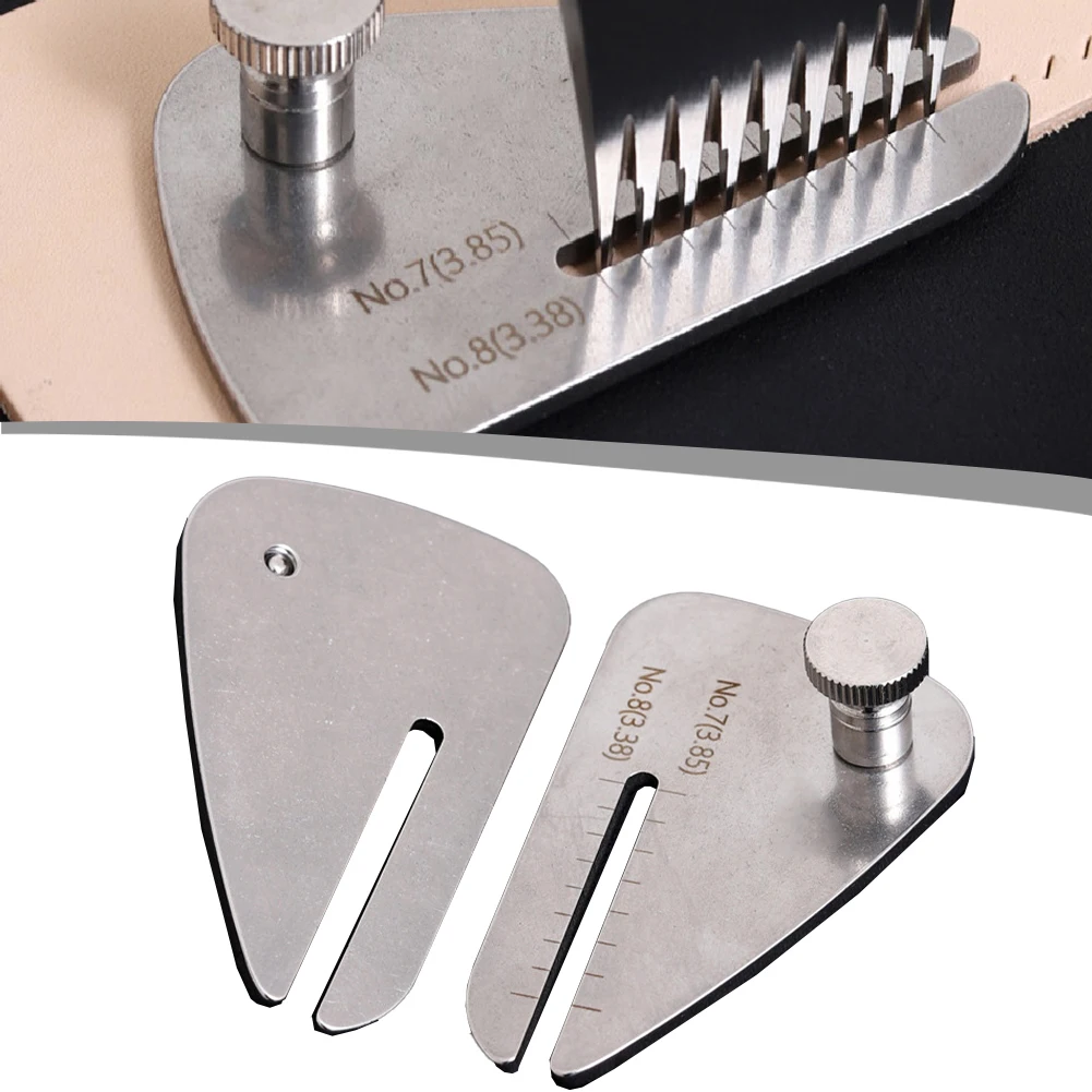 Leather Stitching Punching Plate For Pulling Up Pricking Iron Lacing Chisel Handmade Punching Plate Hand Tool 60*40mm