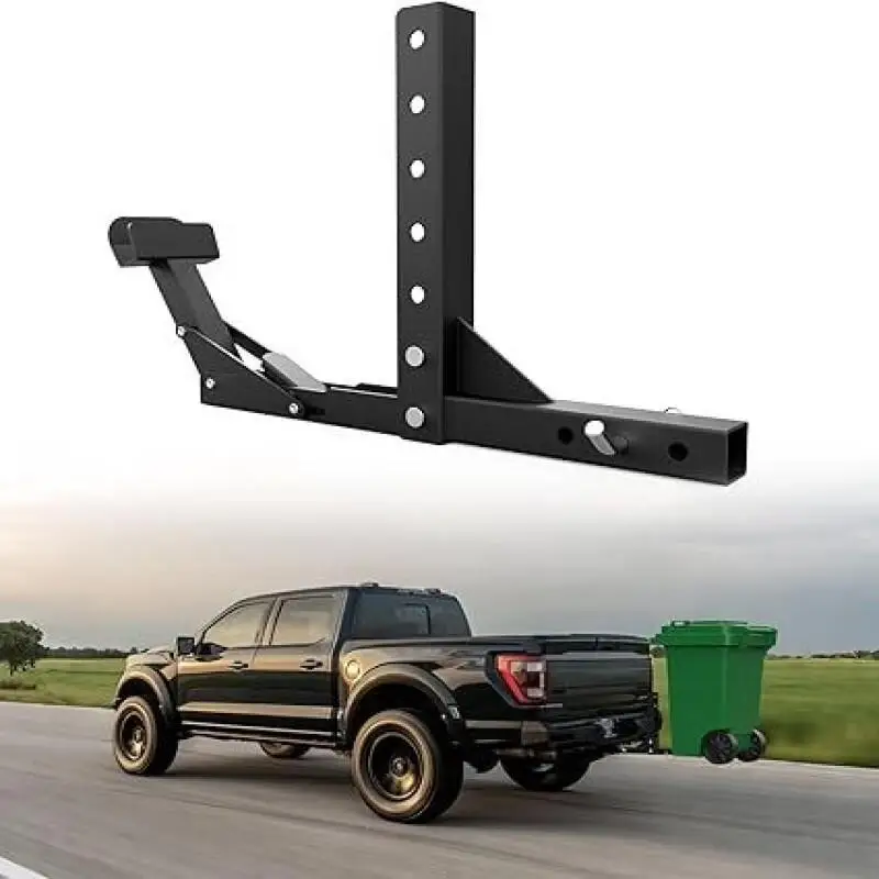 

ELITEWILL Trash Can Hauler Hitch Trash Can Transporter for UTV with 2" Receiver
