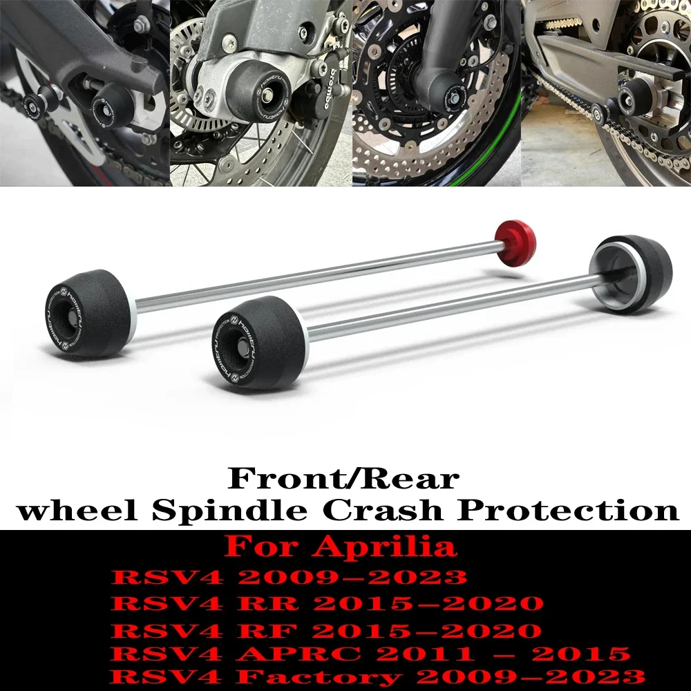 

For Aprilia RSV4/RR/RF/APRC/Factory 2009-2023 Front Rear wheel Spindle Crash Protection