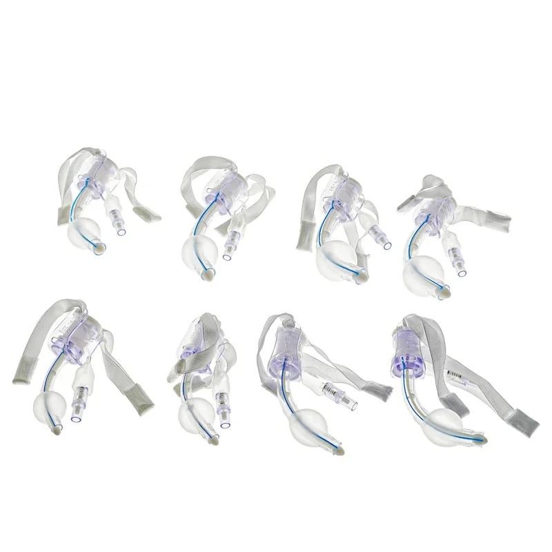 3PCS/5PCS Tracheostomy Tube Medical Grade PVC EO Sterilized Disposable Standard Tracheostomy Tube with Cuff