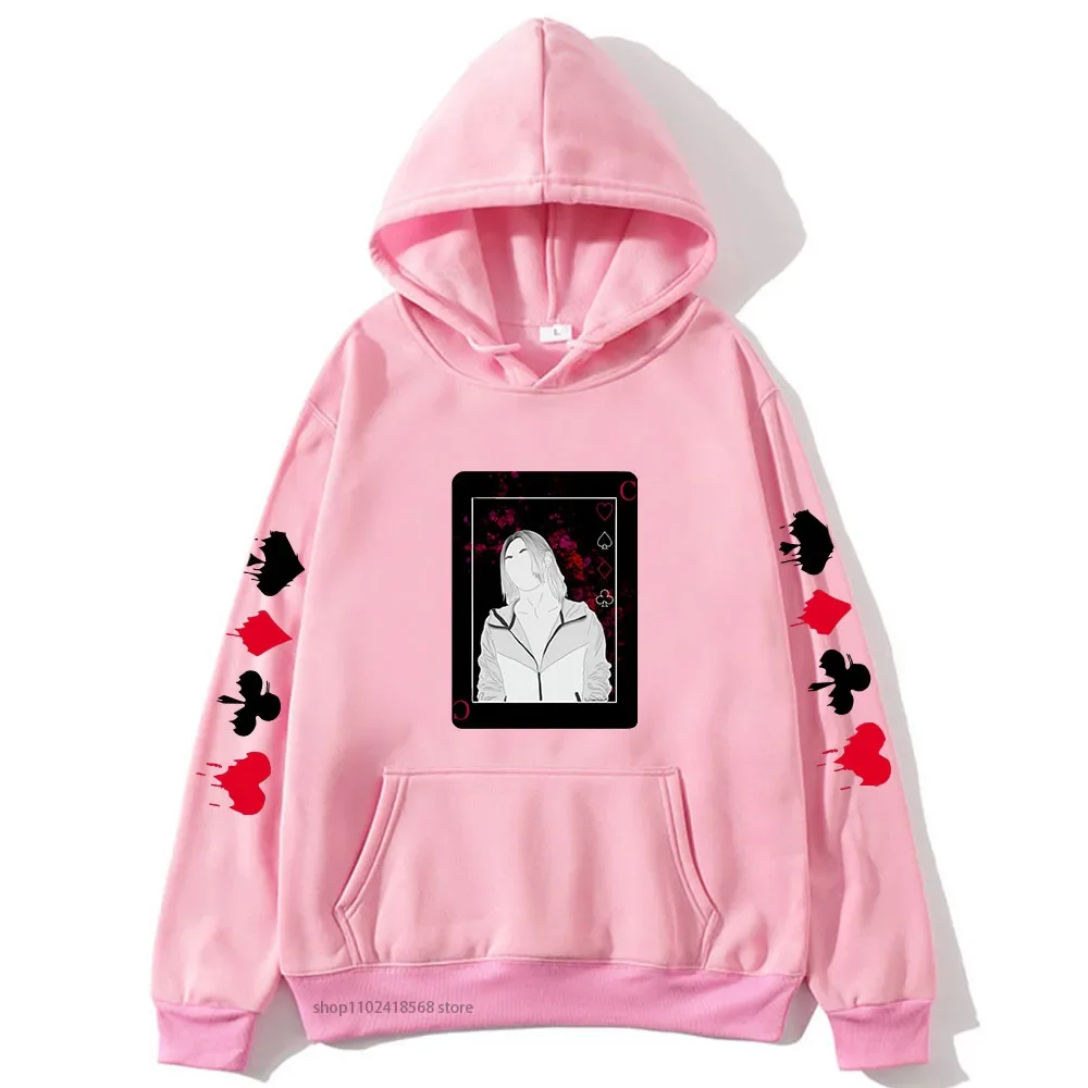 Anime Alice In Borderland Hoodies Kawaii Cartoon Chishiya Playing Card  Mens/Women Sweatshirt Harajuku Unisex Fashion Streetwear