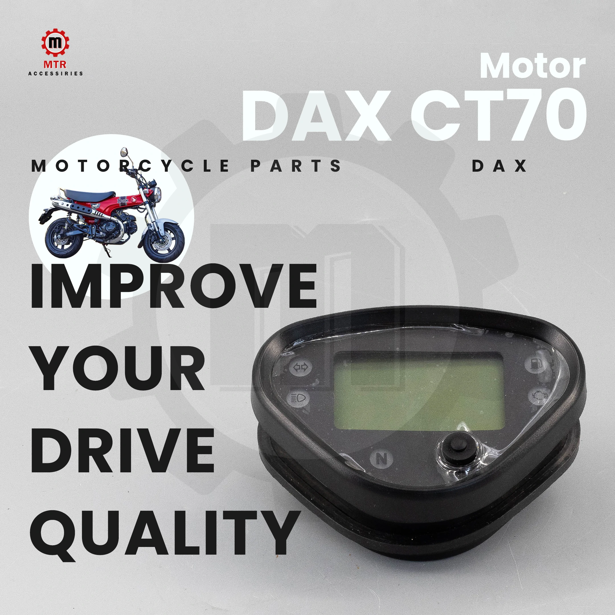 عداد السرعة CT70 سبيدو ST70 شاشة ديجيتال عداد المسافات DAX CT70 ST70 أجزاء الدراجات النارية اكسسوارات ل Eur4 Eur5 Skyteam