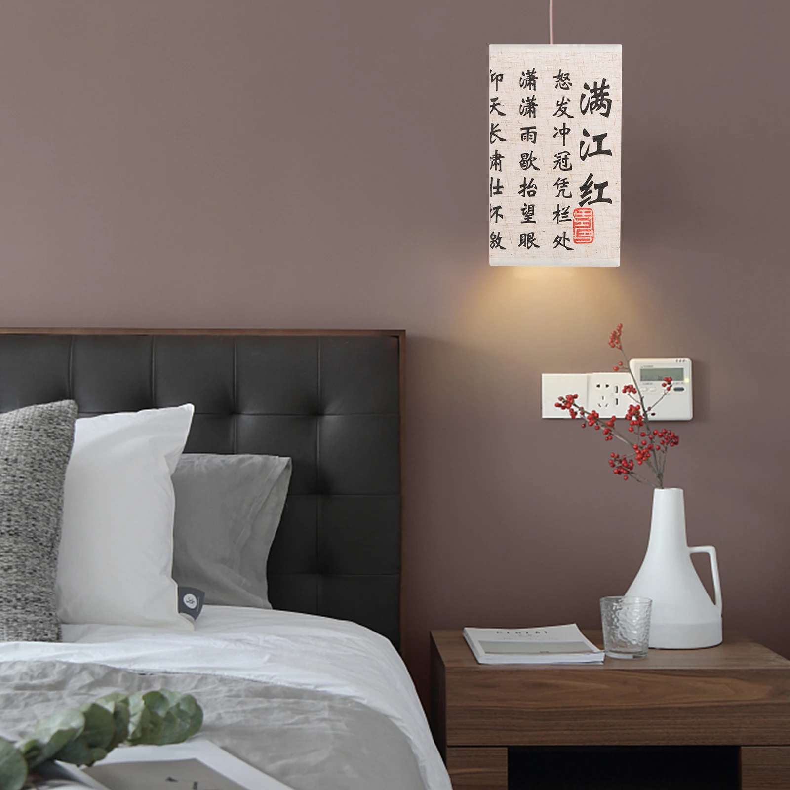

Linen Lampshade Metal Table Light Shade Chinese Style Chinese Style Table Lamp Shades Lamp Shades Replacement Cover