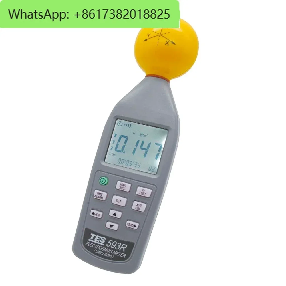 TES-593R Rechargeable  Electrosmog Meter EMF Meter 3-Axis EMF Radiation Tester  replace TES-593