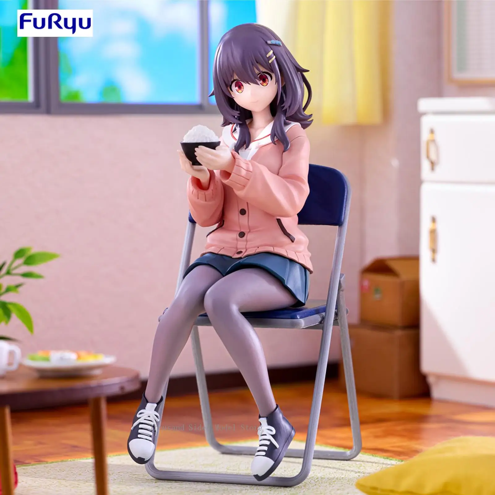 

Original FuRyu Noodle Stopper Figure Food for the Soul Kawai Mako Anime Figure Action Model Decoration 14CM Collectible Toys