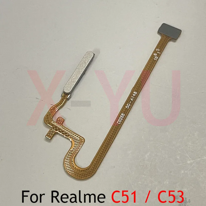 For OPPO Realme C51 / C53 Home Button Fingerprint Sensor Return Power Flex Cable