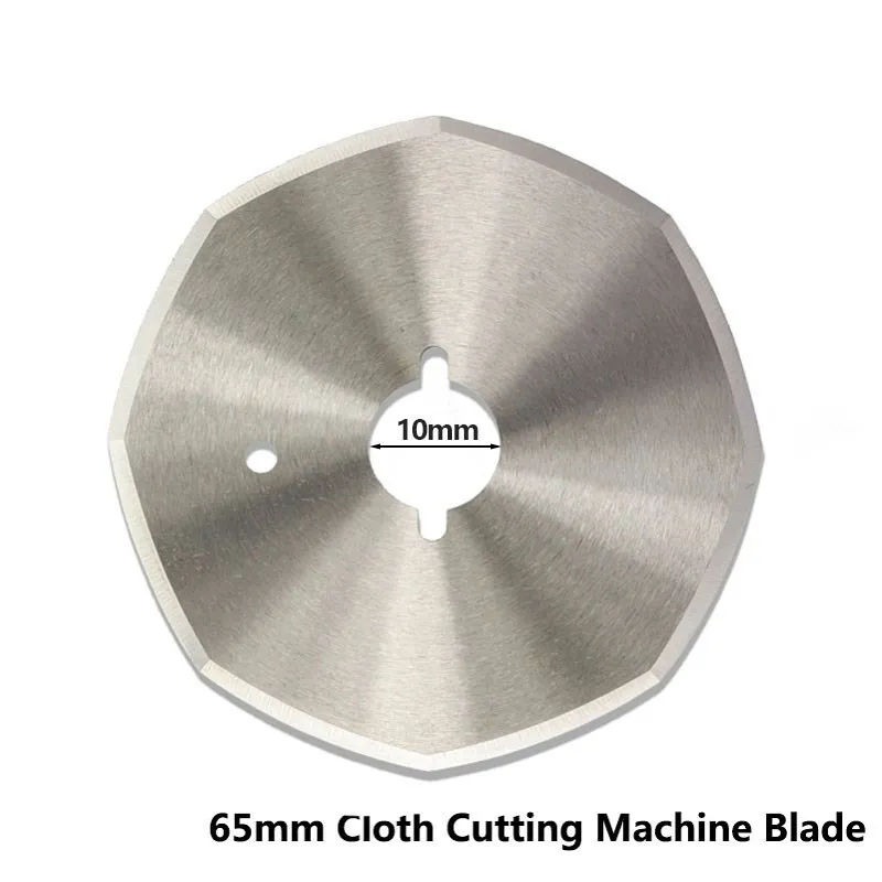 1pc Daimeter 65mm HSS Fabric Cutting Knife High Speed Steel Cutter Blade Cloth Cutting Machine Blade Saw Cutting Disc