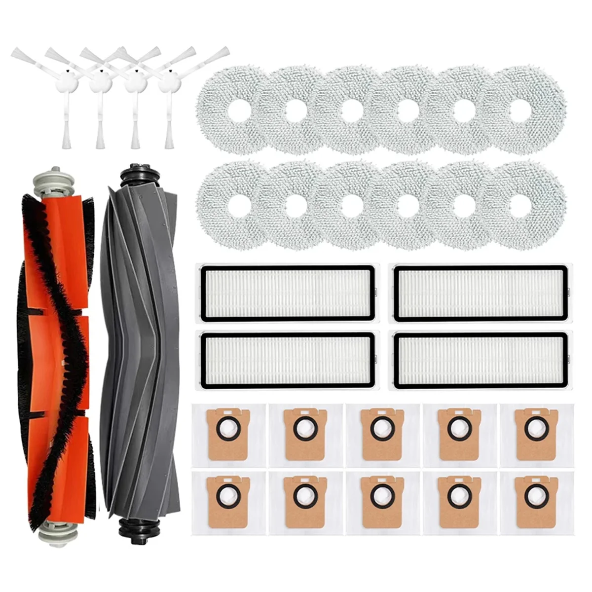 

Y32A для робота-пылесоса X10+/X10 Plus B101GL Запасные части Аксессуары Основная боковая щетка Hepa-фильтр Мешок для пыли Ткань для швабры