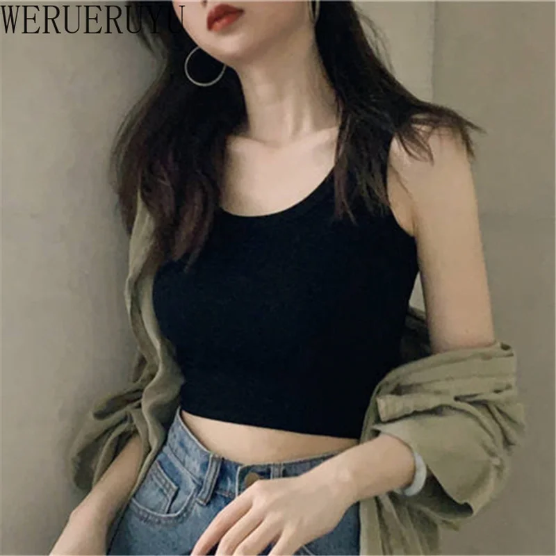 Summer Crop Sexy Tops Women 2022 Women Y2k Aesthetic Clothes Sleeveless Short Vests White Black Grey Korean Harajuku Tank Top