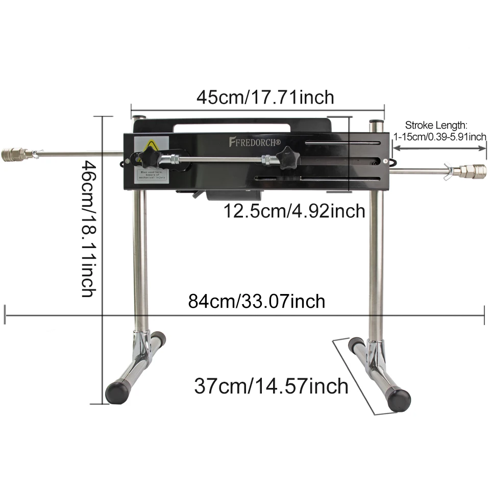 Fredorch Sex Machine with Dildo Attachment for Women and Men 120W Power Quiet Masturbation Machine 2 Rod App Control Sex Toys