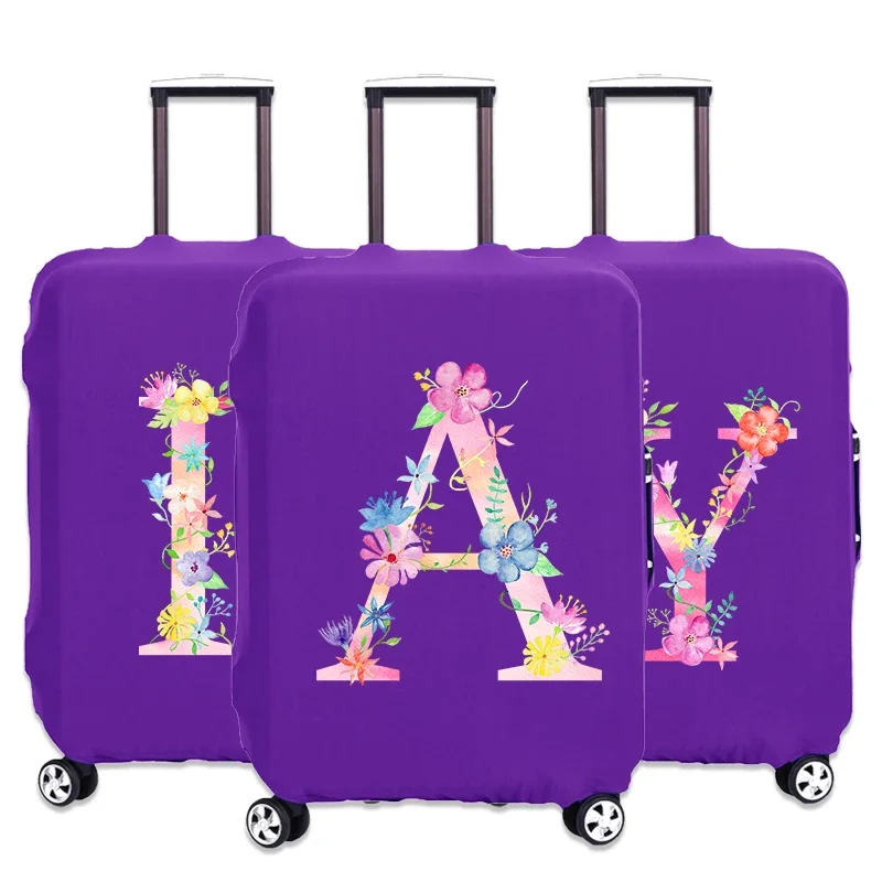 

Luggage Cover Purple Thicker Protective Removeable Luggage Cover for 18-32 Inch Travel Accessories Suitcase Protective Covers