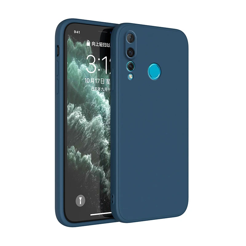 Square Liquid Silicone Phone Case for Huawei Y6P Y7P 2020 P40 lite E Y6 Y6S Y7 Y9 Prime 2019 P smart Z P30 Lite Back Cover Case view 4