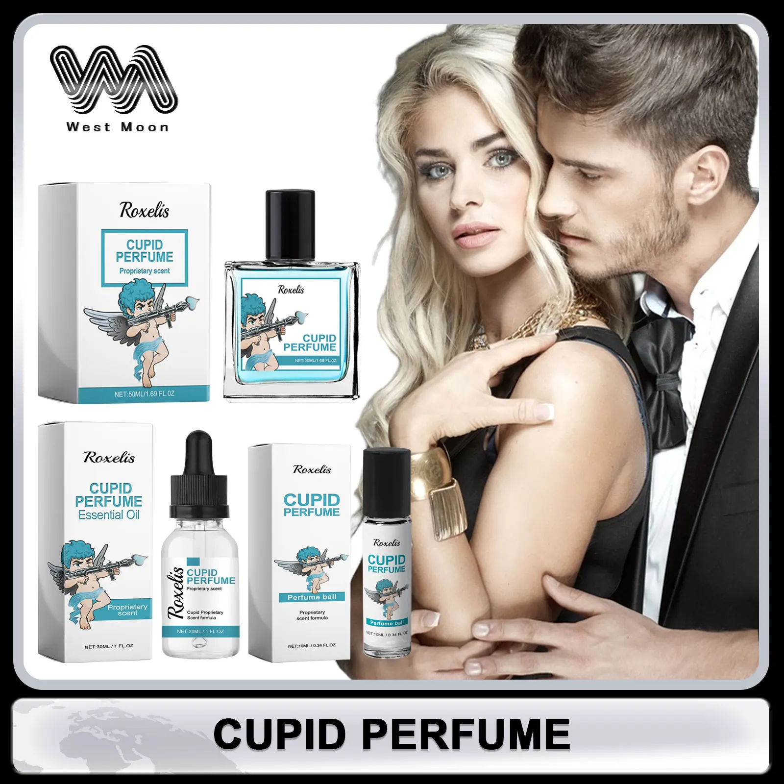 Cupid Hypnosis Perfume Natural Fragrance Roller Perfume Cologne For Men To Attract Women Flirting Long Lasting Pheromone Perfume