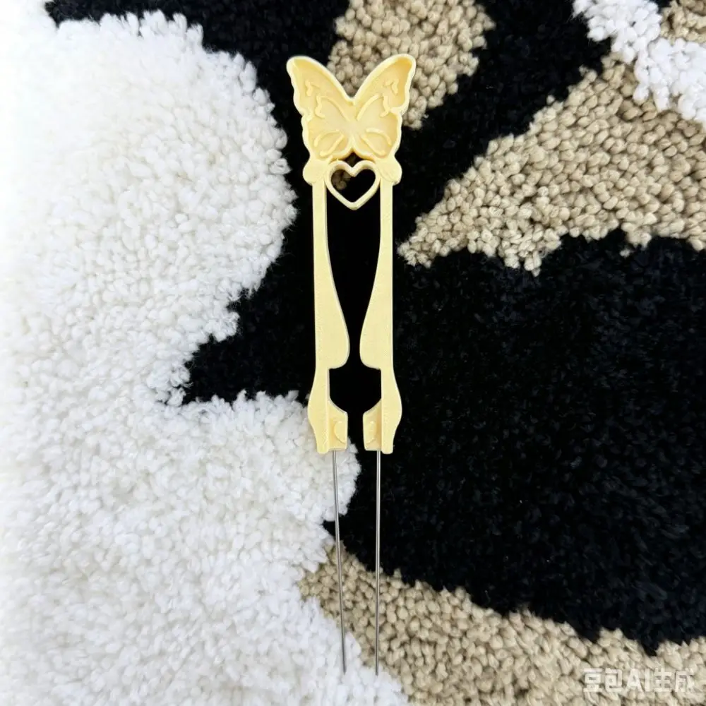 Single/Double Needle Fuse Bead Pen Butterfly Long Smooth-Tip Collage Bead Pen Handheld High-Quality Collage Fuse Needle Handmade