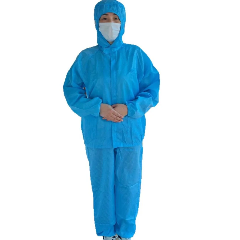 

Антистатическая спецодежда с капюшоном, пылезащитный костюм из трех предметов, пищевая мастерская, одежда для чистых помещений, распылительная живопись, защита пищевых продуктов