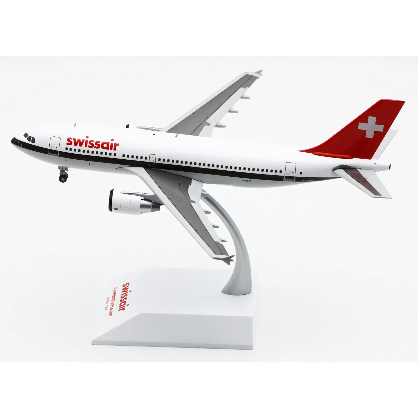 XX2788 Alloy Collectible Plane Gift JC Wings 1:200 Swissair Airbus A310-300 Diecast Aircraft Jet Model HB-IPI With Stand