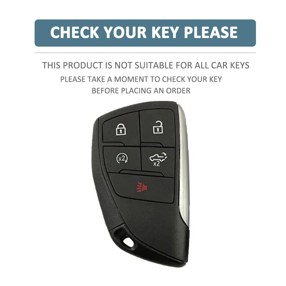 5 knoflíků silikon auto fob šifrovací klíč zakrýt pouzdro pro buick ENVISION chevrolet silverado 2023 cadillac GMC daleký klíčenka příslušenství