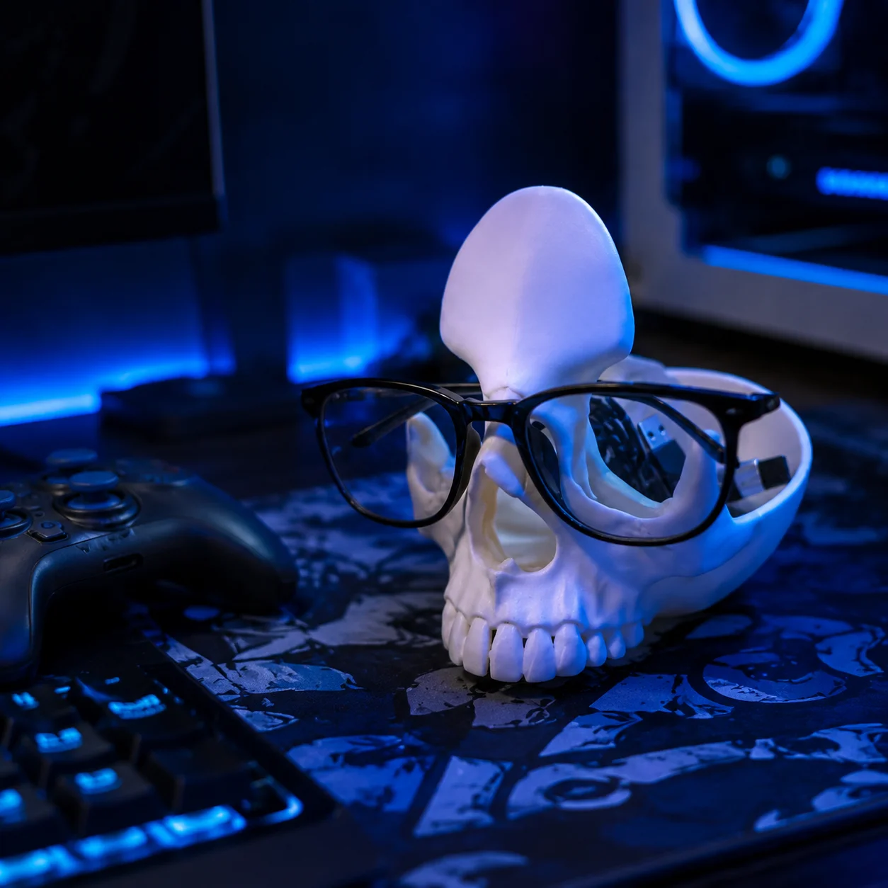 1pc 3D Printed Skull Shape Sto - 3D Printing Jewellery ulasan dan harga