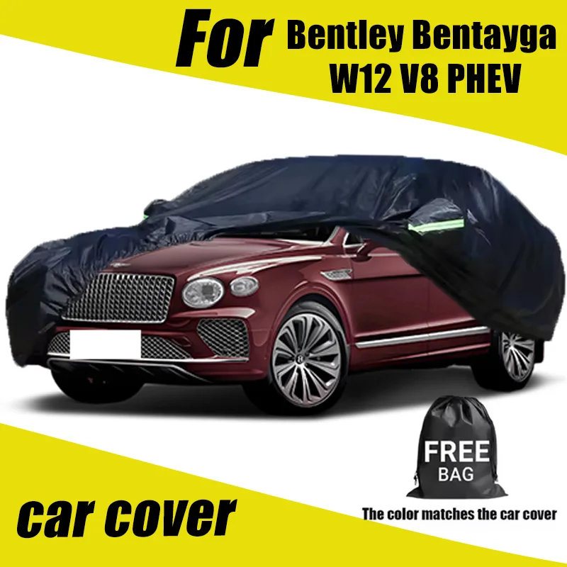 

Для Bentley Bentayga W12 V8 PHEV: Уличный защитный чехол для автомобиля, полный чехол от снега, солнца, водонепроницаемый, пылезащитный, для экстерьера