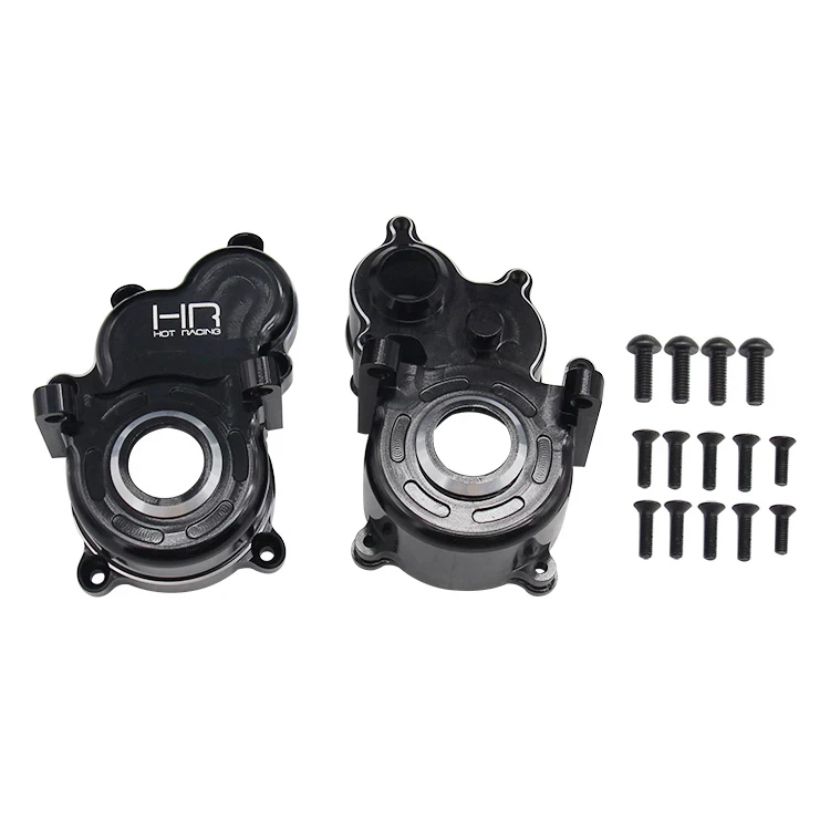 Hot Racing ERVT3801 Black Alum Transmission Gearbox Case Rep TRA8691 for 1/10 Traxxas E-Revo 2.0