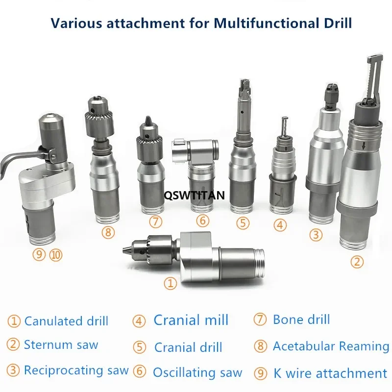 Multifunctional Electric Bone Drill Orthopedic Cannulated Drill Sagittal Saw K Wire Drill Orthopedic Power Tools