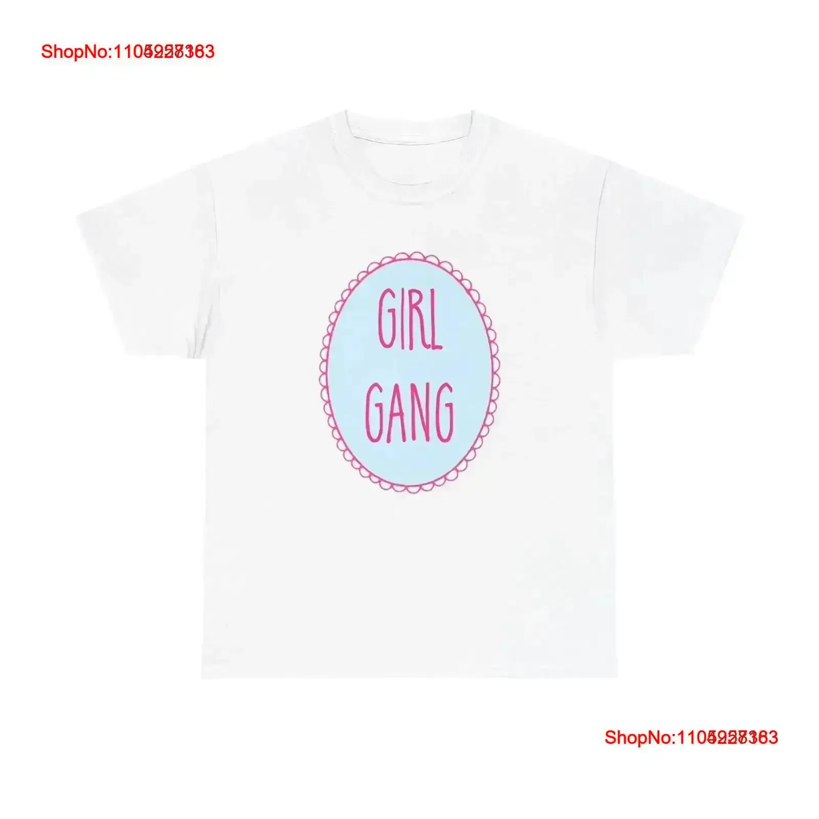

Girl Gang T Shirt Baby Shower Reveal Heavy Cotton vintage Washed Soft Slightly Casual homme designer clothes Breathable
