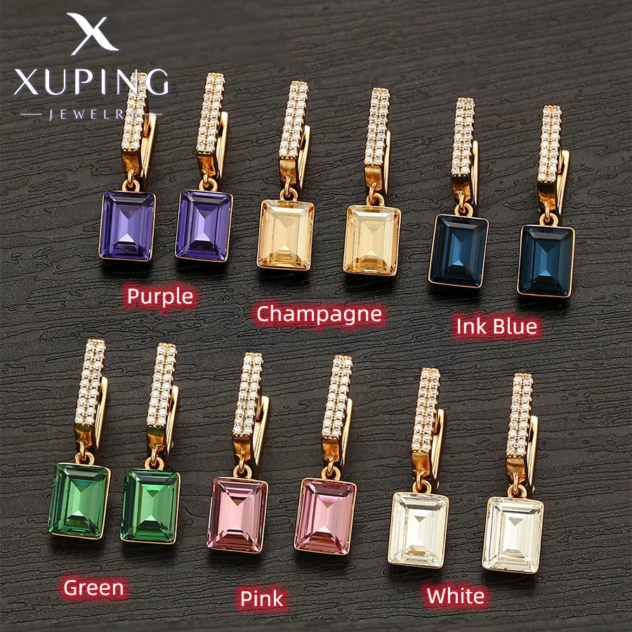 Xuping Jewelry Fashion Newly Crystal Earrings of Popular Europen Design for Women Girls A00757287