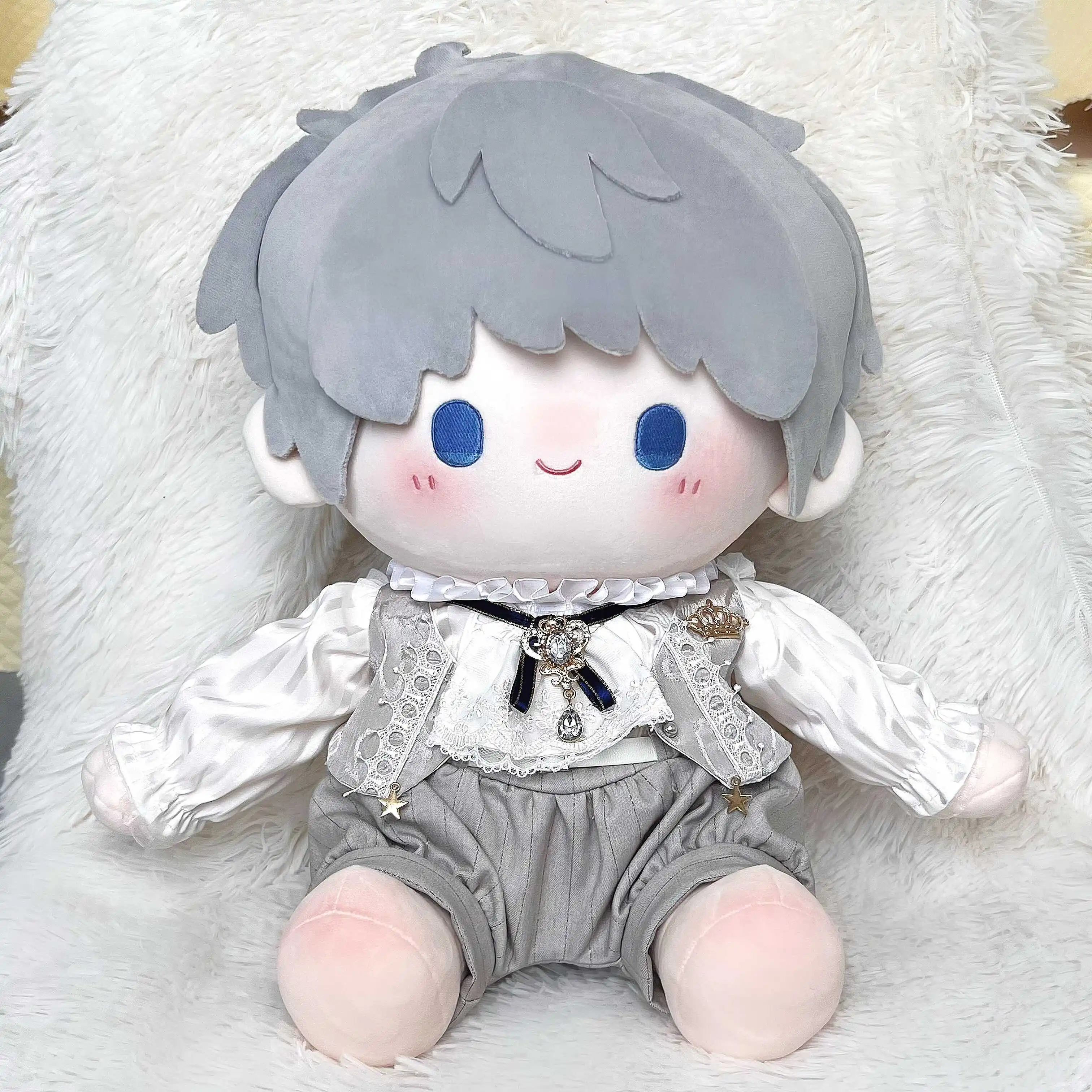 

40cm Game Love and Deepspace Sitting Cotton Doll Cute Zayne Sylus Xavier Rafayel Plush Pillow Posture Body Cosplay Doujin Gifts