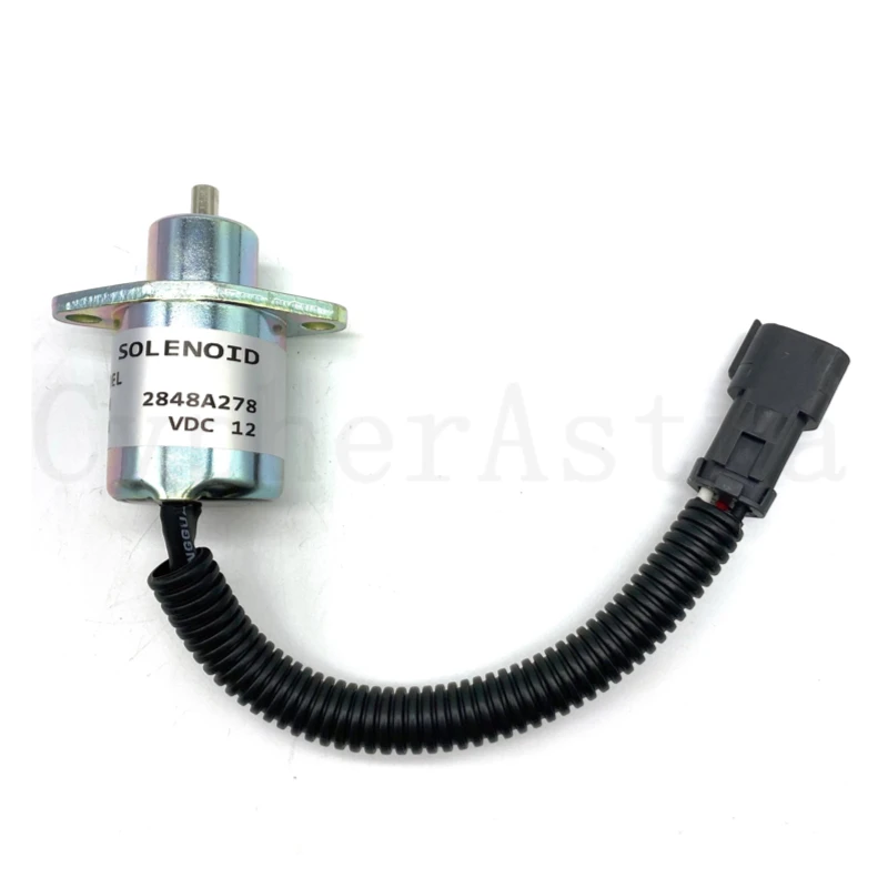 2848A278 Fuel Shut Off Solenoid 172-7209 SA-4934-12 for Caterpillar Engine 3024C Perkins Hyster Engine UB704 Stop Soleno