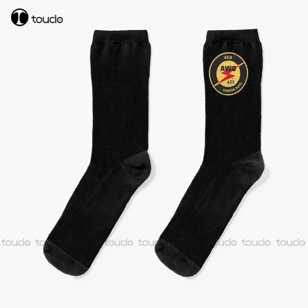 Awo – chaussettes Vintage Simson Suhl pour moto, pantoufles pour hommes, 425 °, impression numérique, confortables, meilleures filles, sport, cadeau amusant, 360