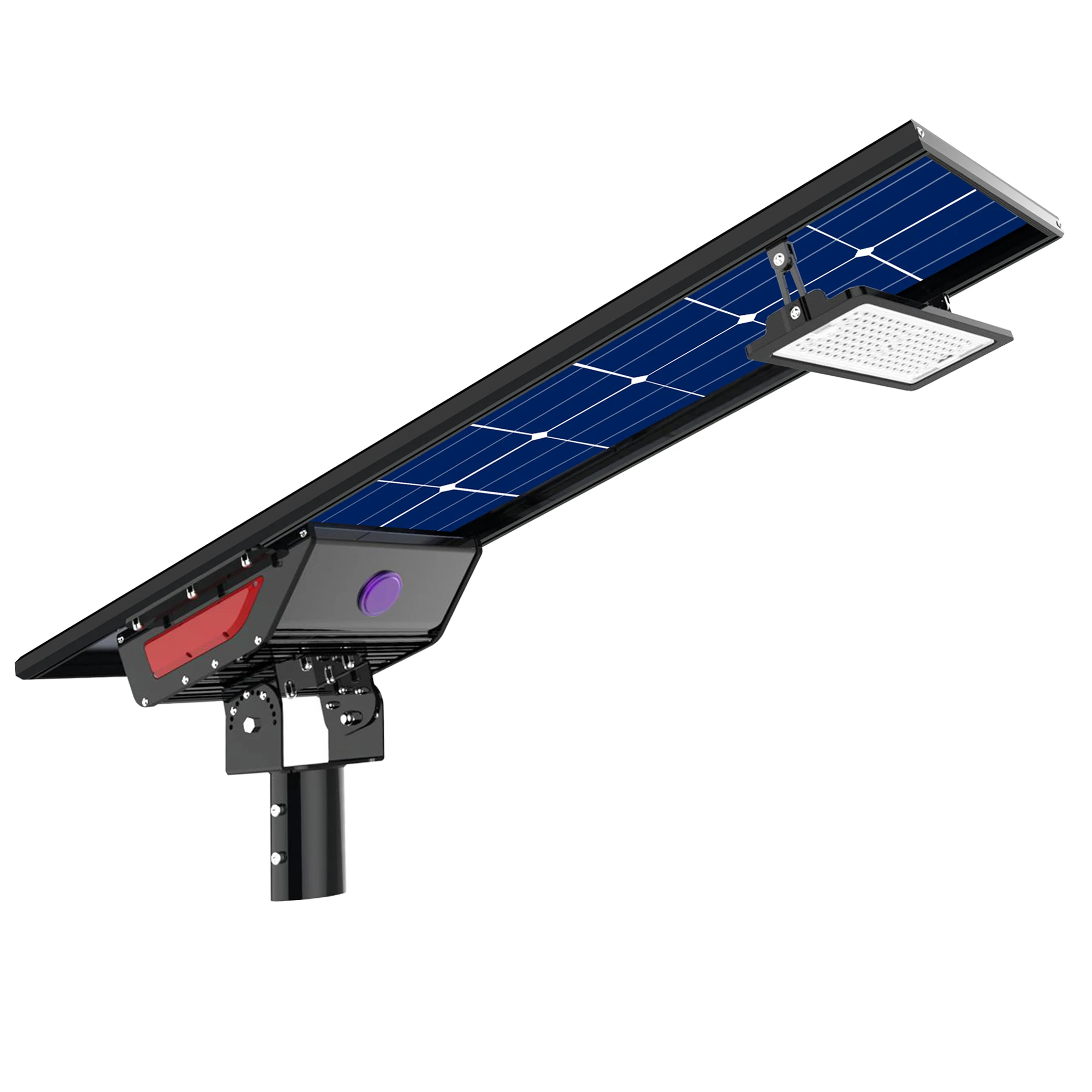 Double Solar Panel Cost Effective All-in-one Solar Street Light 150lm/w Led Street Lights 40w 80w 100w for Garden AC IP65 70 160
