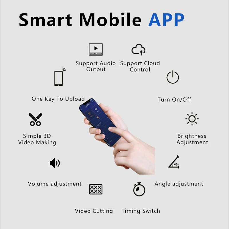 3 قطعة جهاز عرض هولوجرام فيديو جدار مزامنة الإعلان جهاز عرض هولوجرام ثلاثية الأبعاد led مروحة عرض للحدث للعام الجديد #5