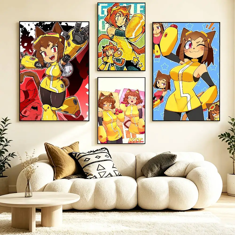 CartoonIllust G-Gameoverse Kit Poster HD Self Adhesive Waterproof Wall Art Ideal for Home Office Dorm
