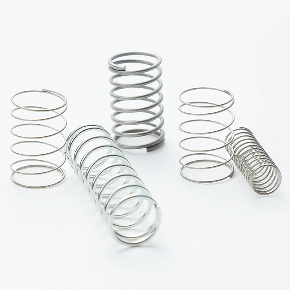 Beicai 2pcs Wire Diameter 2mm Sus304 Stainless Steel Large Diameter Compression Spring Od=30mm~50mm Free Length 30mm ~ 150mm