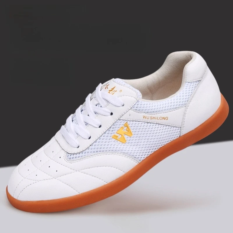 

Leather Kung Fu Shoes for Tai Chi Wushu Martial Arts Training Lightweight Non Slip Sole Men Women Traditional Practice Footwear