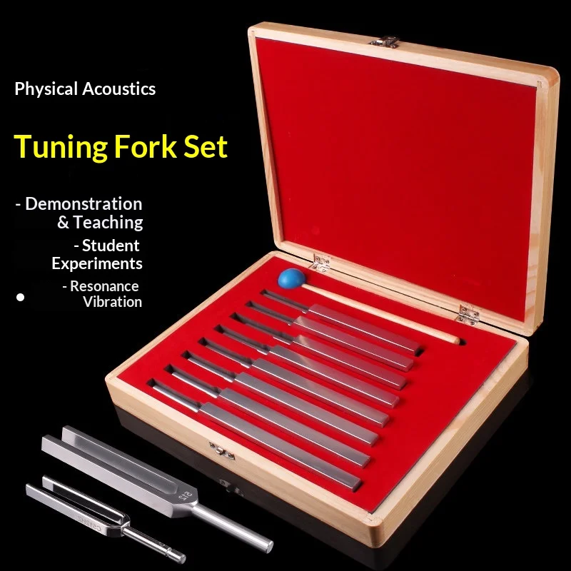 Tuning Fork Set International Standard Teaching Steel Aluminum Alloy Piano Violin Instrument Tuner Physical Acoustics