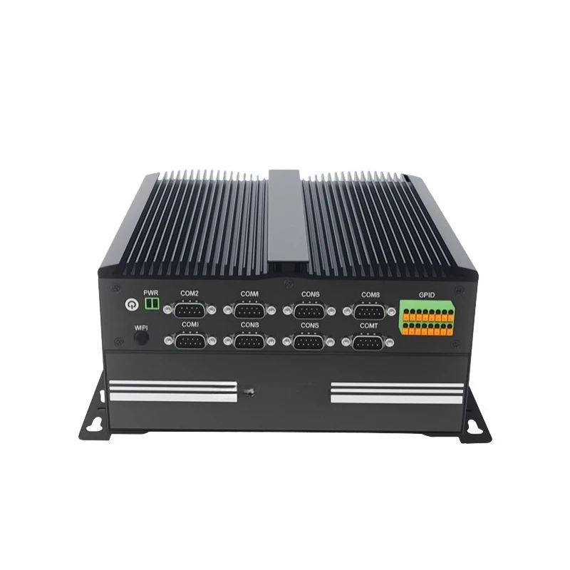 Fanless Industrial PC for Dustproof Embedded Computer Silent Soft Router with Multiple Ethernet Ports