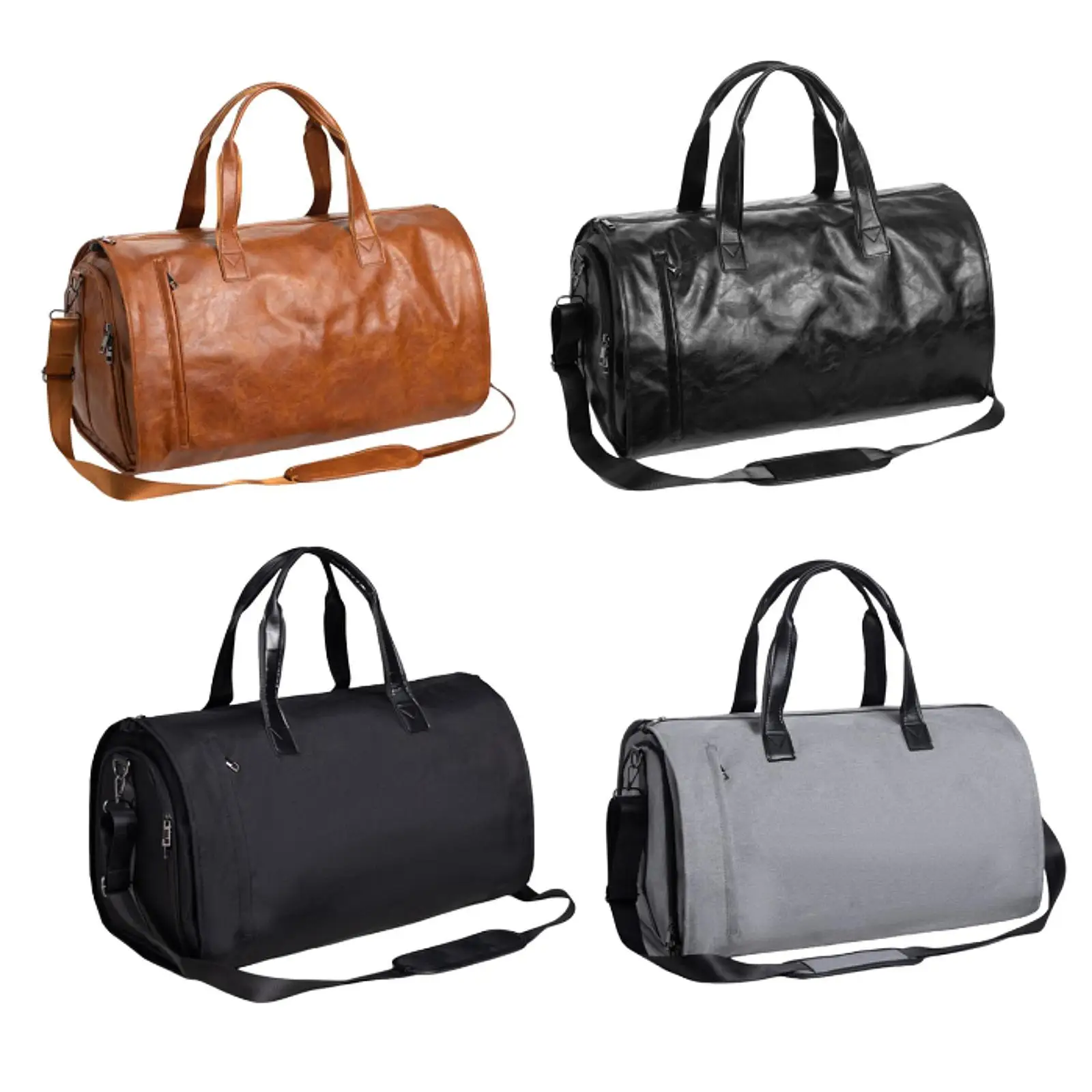 

Garment Duffel Bag with Shoe Compartment for Men Women Multipurpose Shoulder Handbag Tote Travel Garment Bag Adjustable Strap