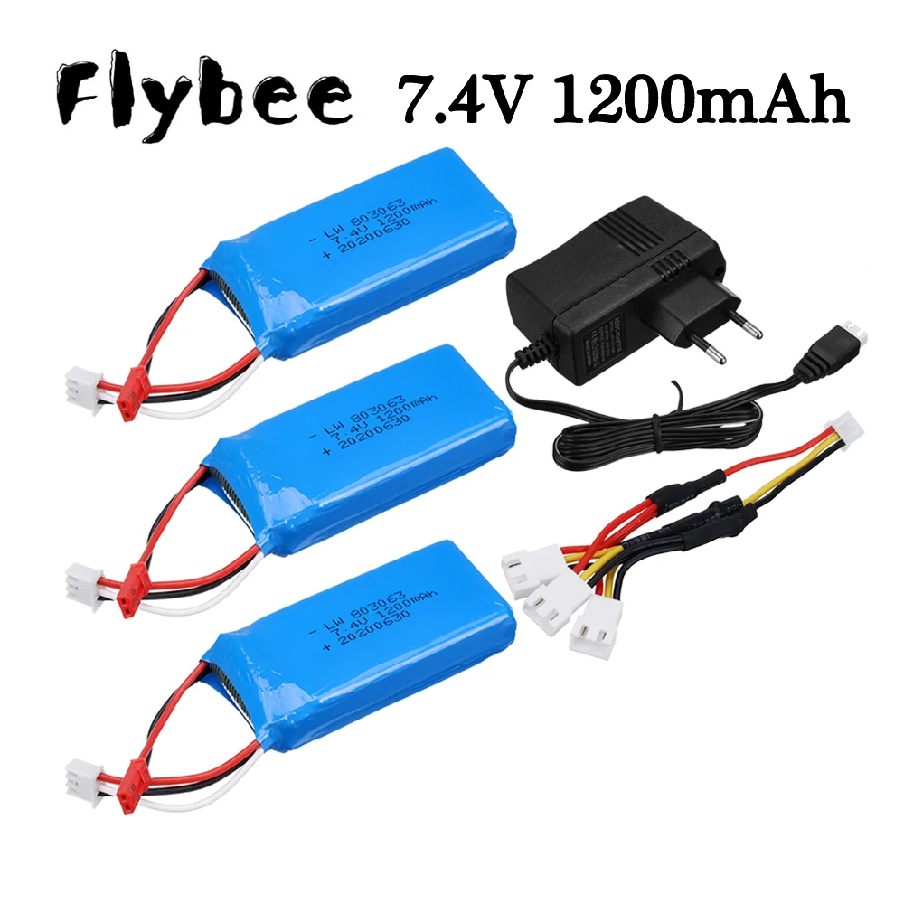 7.4V 1200mAh 803063 Lipo battery For Yi zhang X6 H16 MJX X101 X102 remote control quadrocopter 7.4V 1200mAh 2S lipo battery