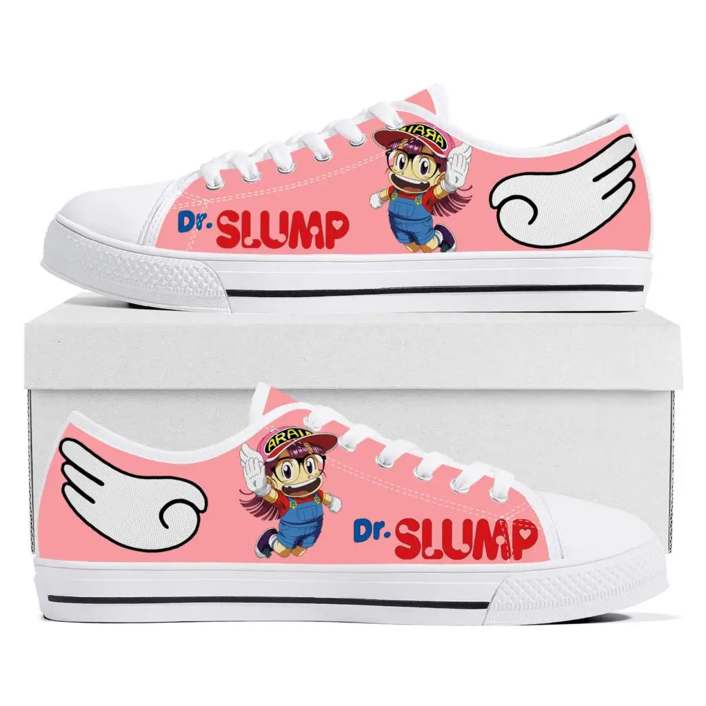 

Японские Аниме Мультфильмы Arale Dr Slump низкие кроссовки высокого качества мужские женские подростковые парусиновые кроссовки обувь на заказ