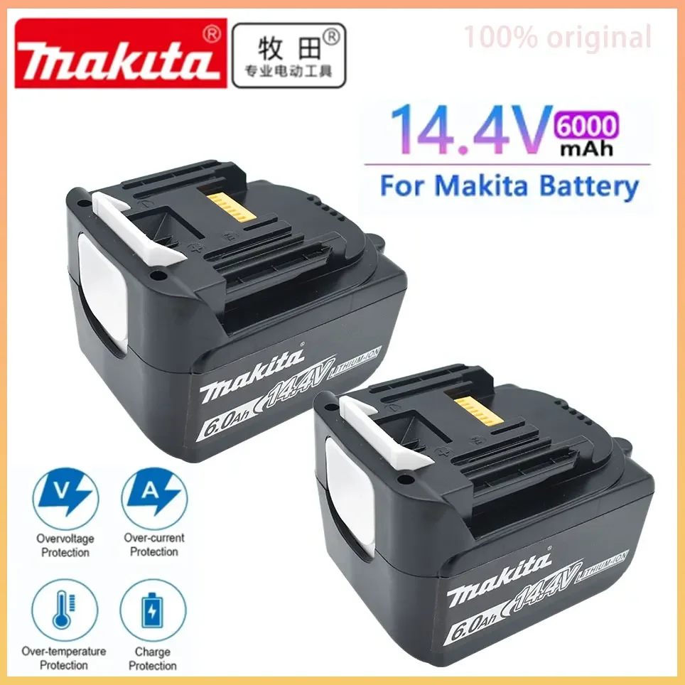 14.4V Makita 6000mAh BL1430 BL1415 BL1440 196875-4 194558-0 195444-8 6.0Ah 14.4V Makita rechargeable battery for LED indicator