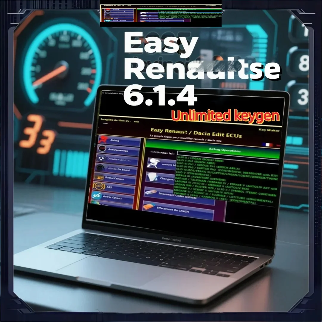 

Программное обеспечение Easy Ren/ault 6.1.4 для Renault ECU Programmer Clear Crash Airbag Card Keys UCH Cleaner РАБОТА с OBDLink Renolink