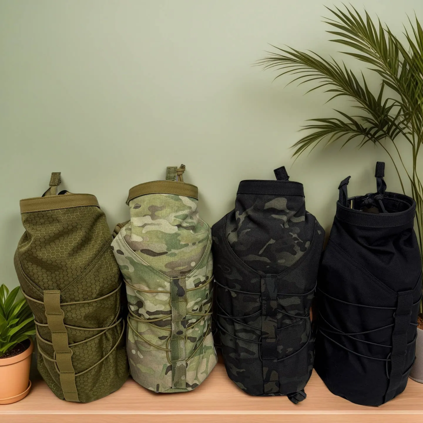 4.5 liters Ken military-style backpack, cross-body bag, tactical waist bag, sports round-shaped single-shoulder bag, outdoor EDC