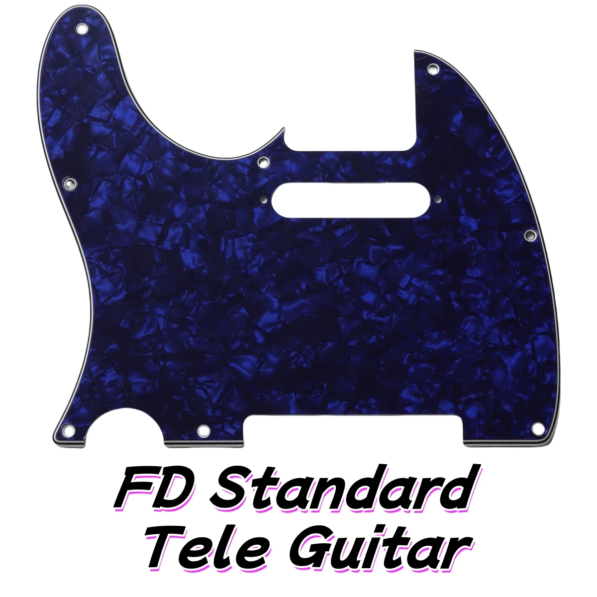 Feiman Custom Parts - Для леворуких гитаристов (США) FD 8 отверстий для винтов, стандартная пикгард-защитная пластина для гитары Tele 2000, многоцветный выбор 2